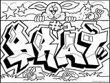 Coloring Graffiti Pages Printable Print sketch template