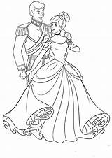 Cinderella Dancing sketch template