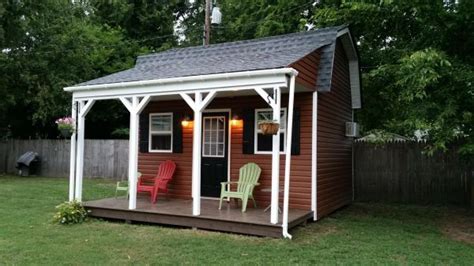 ray built  neat  barn style shed