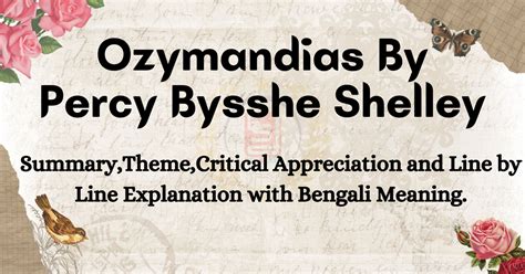 ozymandias  percy bysshe shelley esp