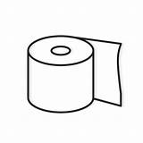 Toilettenpapier Toilet Grafiken Rolle Symbole sketch template
