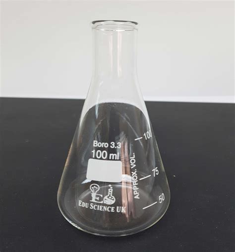 flask erlenmeyer narrow mouth capacity ml eduscience