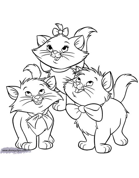 interesting decoration coloring page disney  aristocats coloring