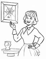 Coloring Pages Wednesday Munsters Marilyn Template sketch template