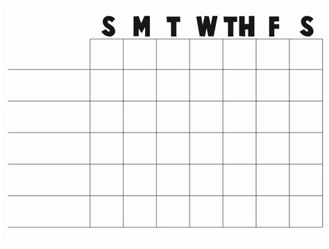 blank chart templates  document template chore chart