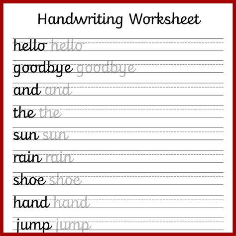 cursive handwriting worksheets  printable cursive writing