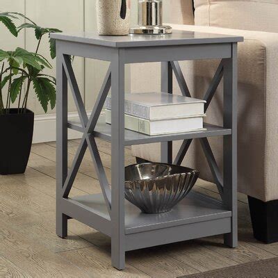 grey  side tables youll love   wayfair