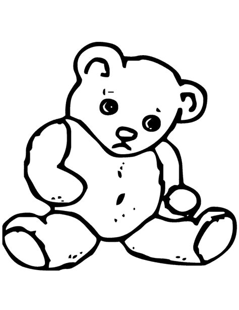 teddy bear templates coloring home