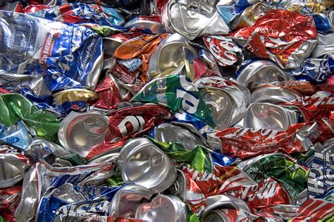 crushed cans stock image  science photo library
