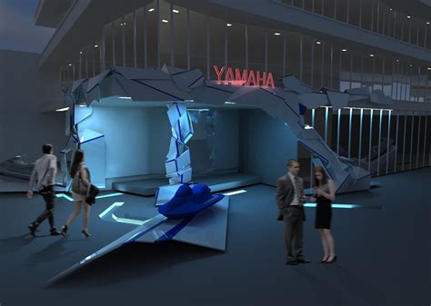 design  entrance yamaha shop  behance