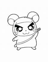 Hamster Coloring Pages Cute Pig Guinea Drawing Hamtaro Printable Colouring Cartoon Dwarf Easy Print Colorluna Color Getdrawings Getcolorings Anime Drawn sketch template