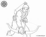 Hawkeye Coloring Pages Avengers Kids Printable Color sketch template