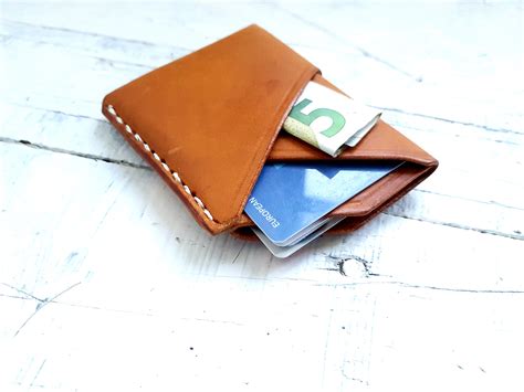 slim leather card wallet minimalist wrap wallet minimalist card