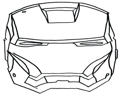 iron man mask coloring page  getdrawings