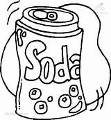 Soda Coloring Food Drinks Viewed Kb Size sketch template