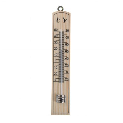 axentia zimmer thermometer aus holz