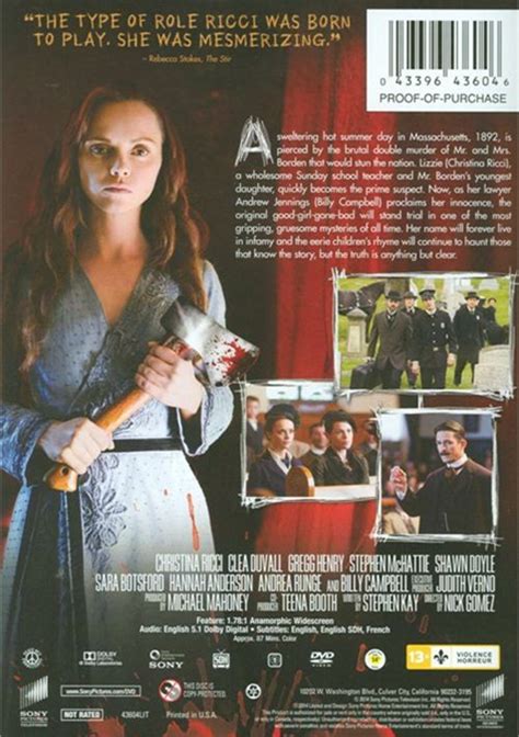 Lizzie Borden Took An Ax Dvd 2014 Dvd Empire