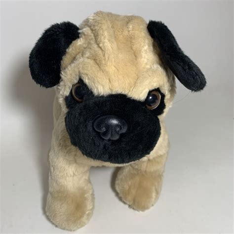 build  bear pug plush   retired  wrinkly puppy dog bab red collar ebay