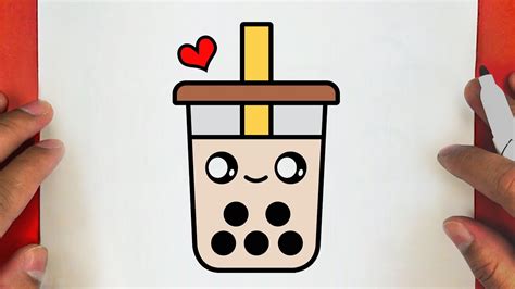 draw  cute drink milk coffee step  step draw cute