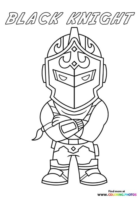 fortnite black knight pages coloring pages