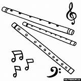 Flute Coloring Musical Wind Pages Instruments Colouring Color Clipart Instrument Drawing Music Embroidery Thecolor Online Woodwind Drawings Plan Visit Flutes sketch template