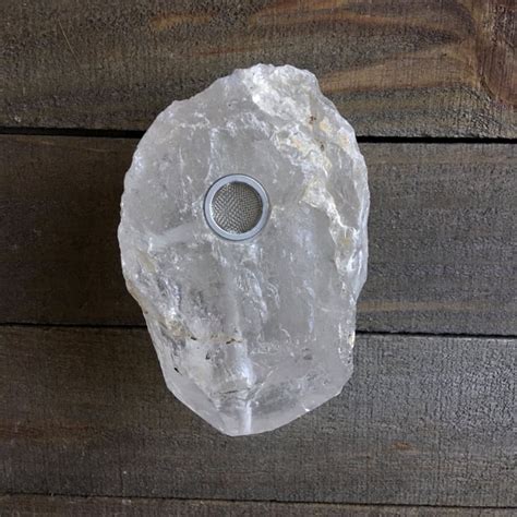 Raw Clear Quartz Crystal Pipe 55 Crystal Pipes