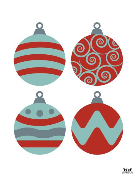 printable colored christmas ornaments