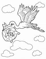 Stork Storch Malvorlage Museprintables Colorin sketch template