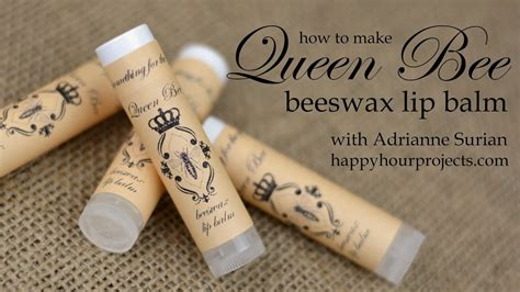 queen bee homemade beeswax lip balm youtube