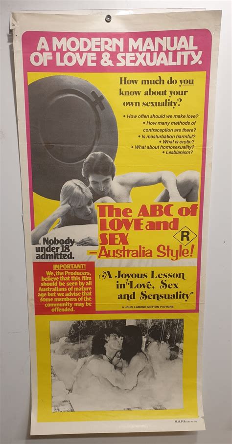 original daybill movie poster adult australian abc of love and sex