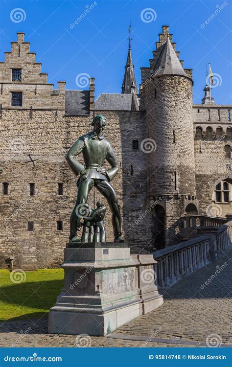 steen castle  antwerp belgium editorial stock photo image  antwerp ancient