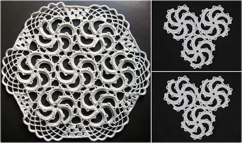 spiral doily  crochet pattern yarn hooks