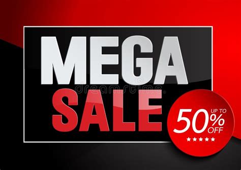 mega sale stock vector illustration  great display