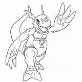 Digimon Coloriages Animes sketch template