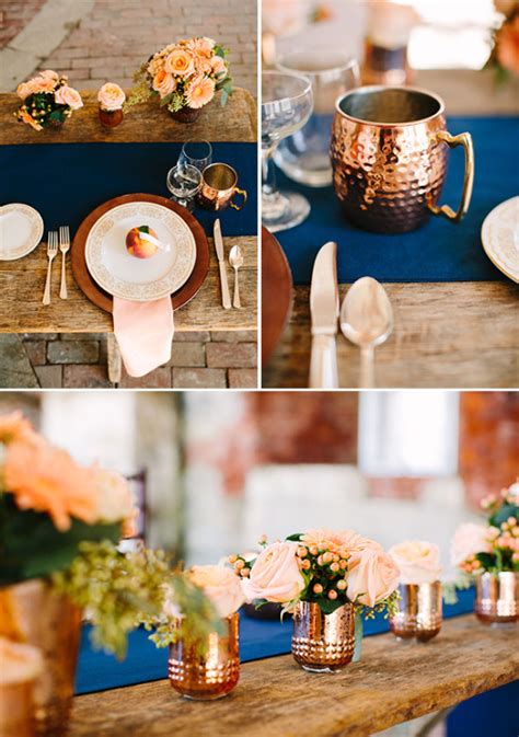 blog copper and peach indie wedding ideas