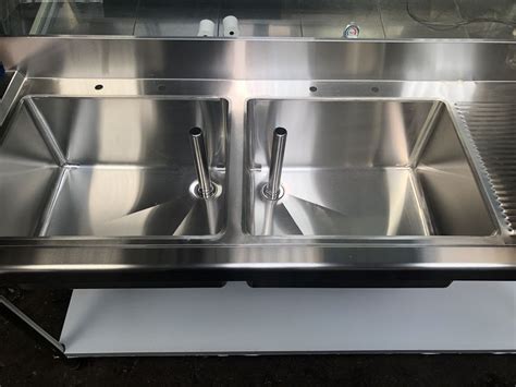 secondhand catering equipment double sinks brand  commercial