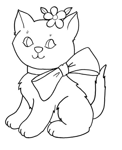 kitten coloring pages getcoloringpagescom