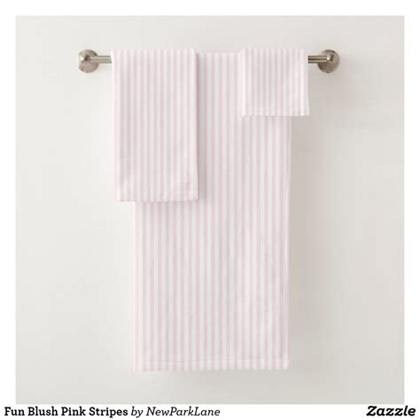 fun blush pink stripes bath towel set striped bath towels bathroom