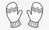 Winter Mittens Coloring Clipart Thanksgiving Cartoon Educations Permalink Netclipart sketch template