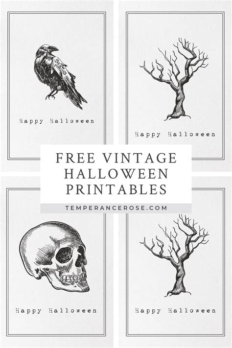 vintage halloween printables  printable