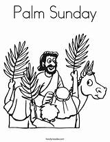 Palm Coloring Sunday Pages Getdrawings Hosanna sketch template