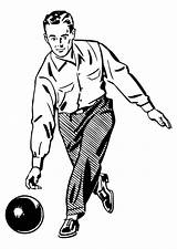 Kegeln Malvorlage Clipart Bowling Große Bowlers sketch template