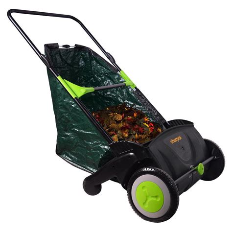 sharpex garden cleaner tool   leaf grass push lawn sweeper light weight durable