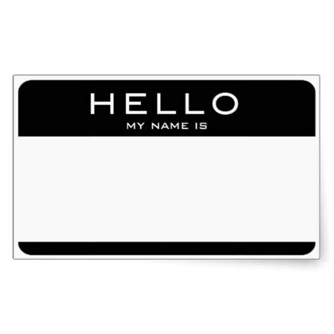 Customizable Hello My Name Is Name Tag Stickers In 2021