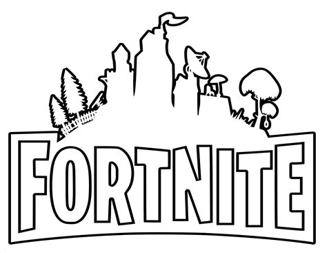 ideas  coloring fortnite logo coloring pages