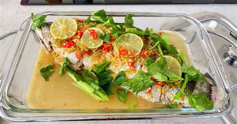 Steamed Sea Bass With Lime And Chilies Recipe By Marumo Cookpad