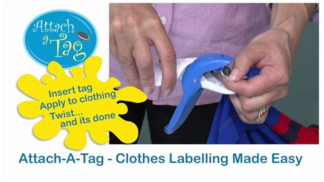 attach  tag clothes labelling  easy youtube