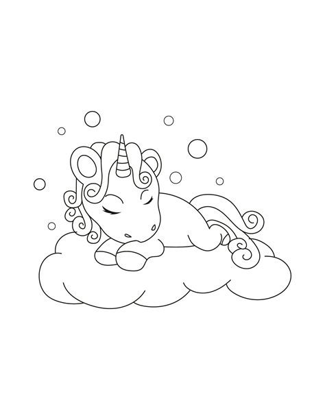 baby unicorn coloring page eps illustrator png  svg