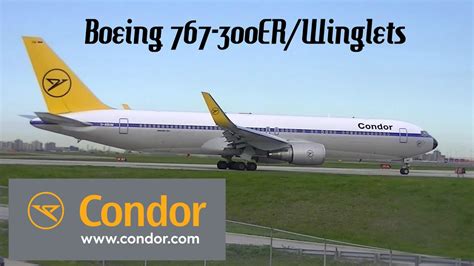 Condor Flugdienst Retro Boeing 767 300er Winglets Take Off