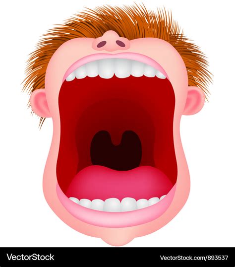 open mouth royalty  vector image vectorstock